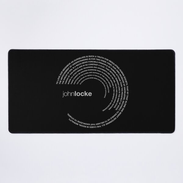 Item preview, John Locke famous quotes poster [silver] designed and sold by CMYKStudio.