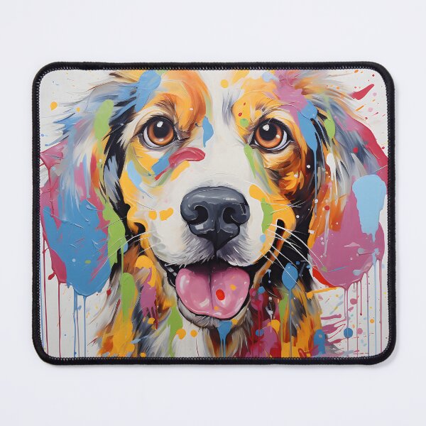 Item preview, Colorful Dog Painting designed and sold by inkArtistryfine.
