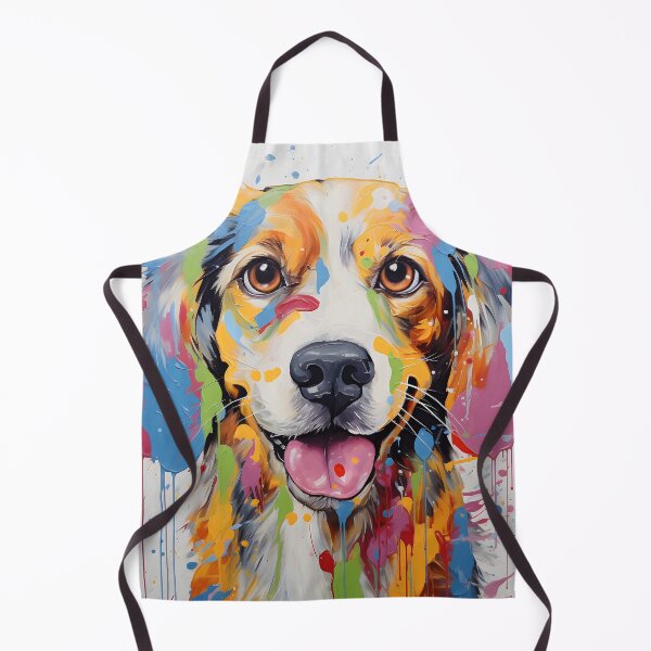Item preview, Colorful Dog Painting designed and sold by inkArtistryfine.