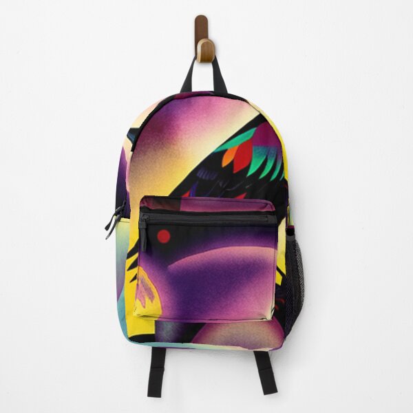 Item preview, black Crow with full moon light vibrant pop art raven bird designed and sold by Meena-tta.