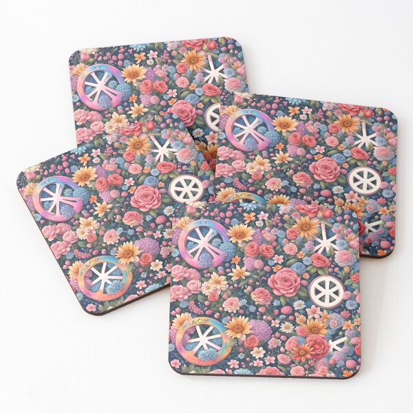 Item preview, Colorful Wheels and Flowers designed and sold by SeamCraft.