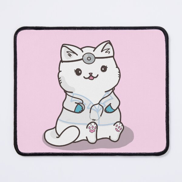 Item preview, Doctor Cat - White Cat - Pink Background designed and sold by CareerCat.