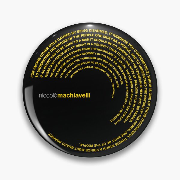 Item preview, Niccolò Machiavelli famous quotes poster [gold] designed and sold by CMYKStudio.