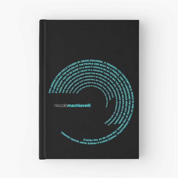 Item preview, Niccolò Machiavelli famous quotes poster [aqua] designed and sold by CMYKStudio.