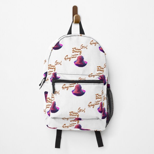 Item preview, Delightful Girl Eating Spaghetti Art - Food Lover's Dream designed and sold by Elviqus Shop.