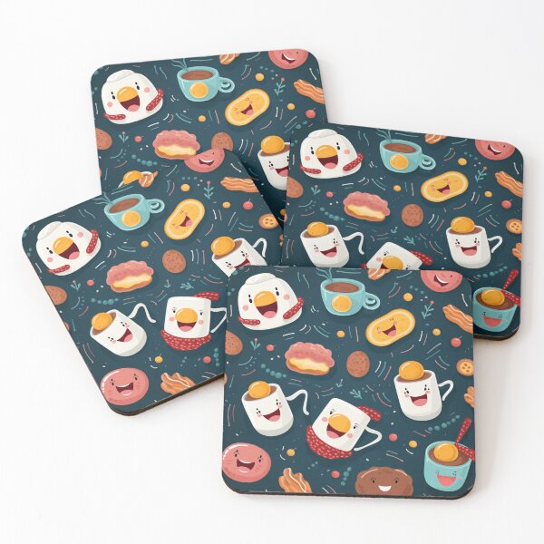 Item preview, patterns with cute food items designed and sold by SasiPen.