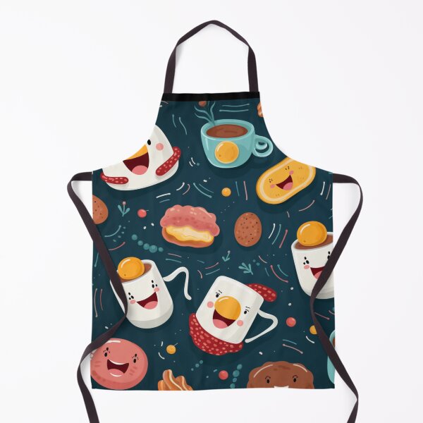 Item preview, patterns with cute food items designed and sold by SasiPen.