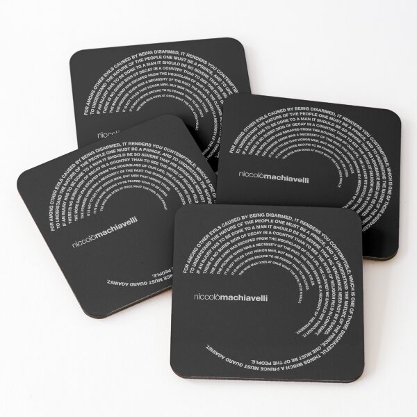 Item preview, Niccolò Machiavelli famous quotes poster [silver] designed and sold by CMYKStudio.