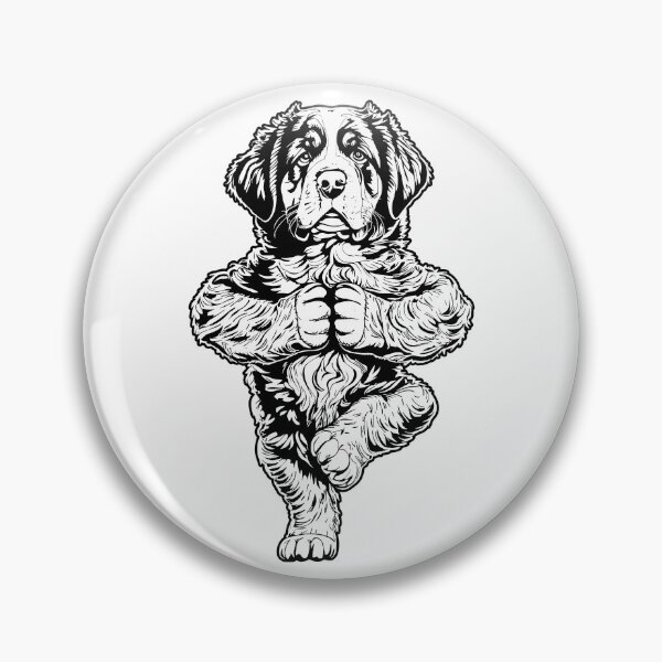 Item preview, Bernese Mountain Dog Yoga Puppy Funny Tree Pose Vrikshasana designed and sold by GrandeDuc.