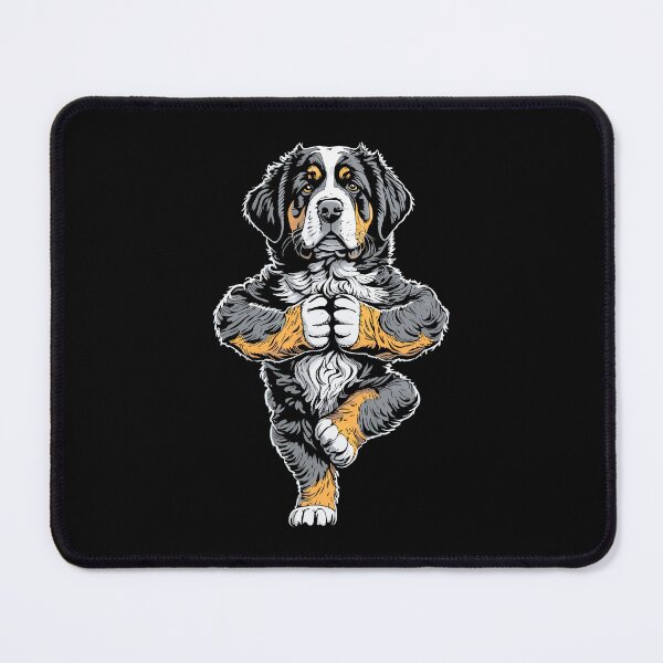 Item preview, Bernese Mountain Dog Yoga Puppy Funny Tree Pose Vrikshasana designed and sold by GrandeDuc.