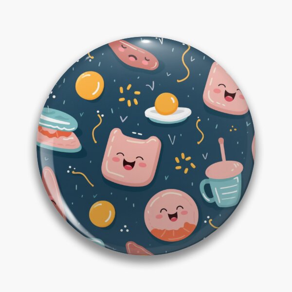 Item preview, patterns with cute food items designed and sold by SasiPen.