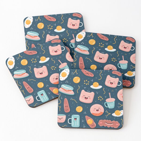 Item preview, patterns with cute food items designed and sold by SasiPen.