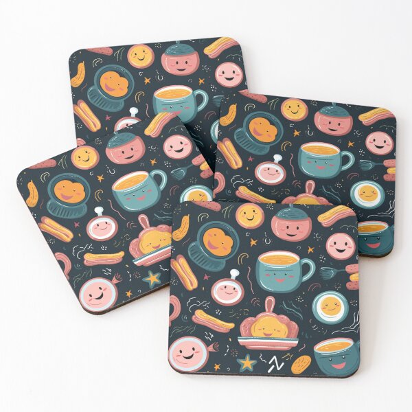 Item preview, patterns with cute food items designed and sold by SasiPen.