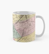 Taza clásica Mapa vintage de Dayton Ohio (1872)