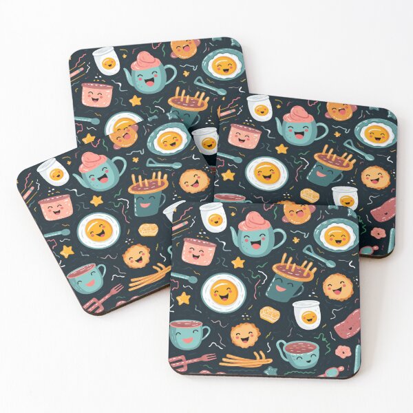 Item preview, patterns with cute food items designed and sold by SasiPen.
