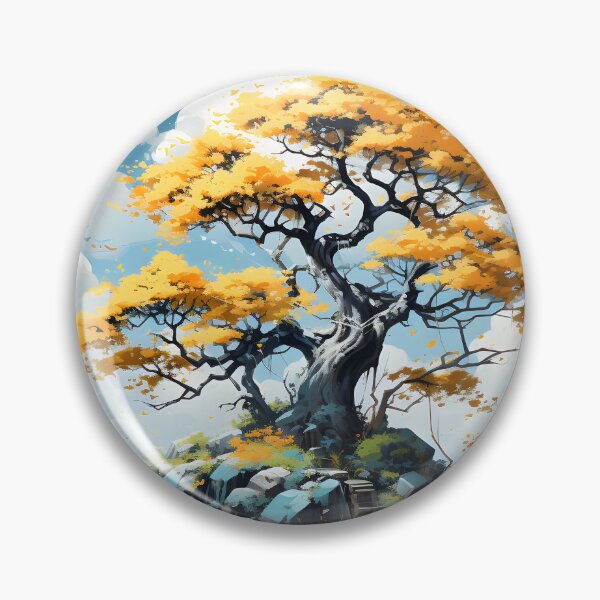 Artikelvorschau, Abstrakte goldene Baum-Digitalkunst entworfen und verkauft von inkArtistryfine.