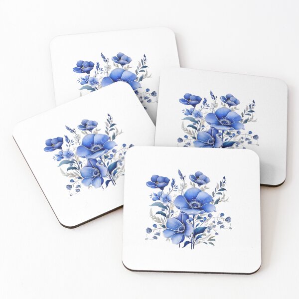 Item preview, Blue flower designed and sold by PearlenePearls.