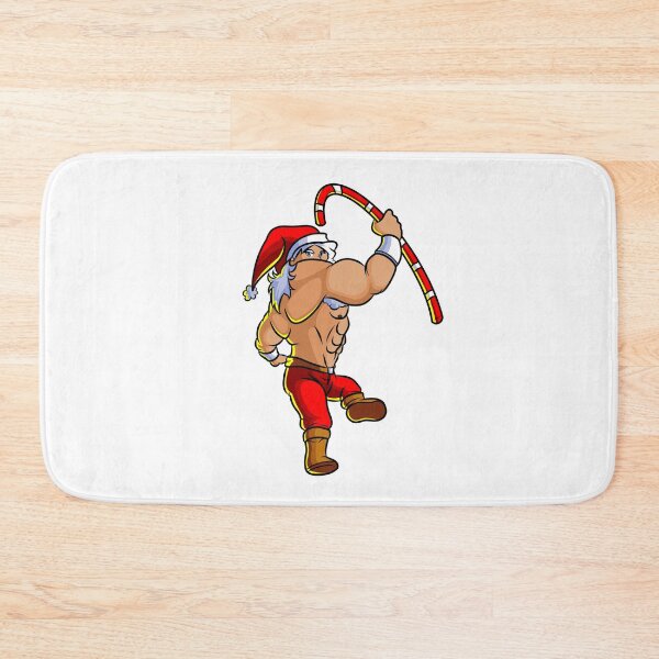 Item preview, Muscle Santa Claus with candy cane, Santa Claus, Christmas designed and sold by quanlh.
