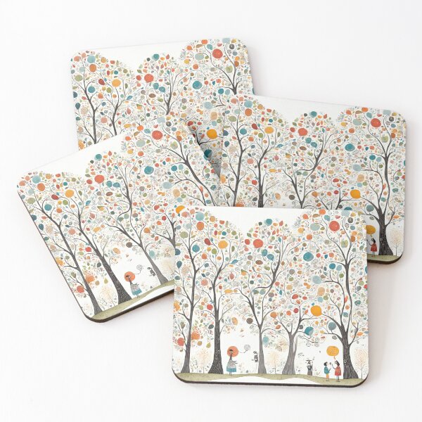 Item preview, Art pictures, not real, trees talking, people talking to each other. designed and sold by Natcharee.