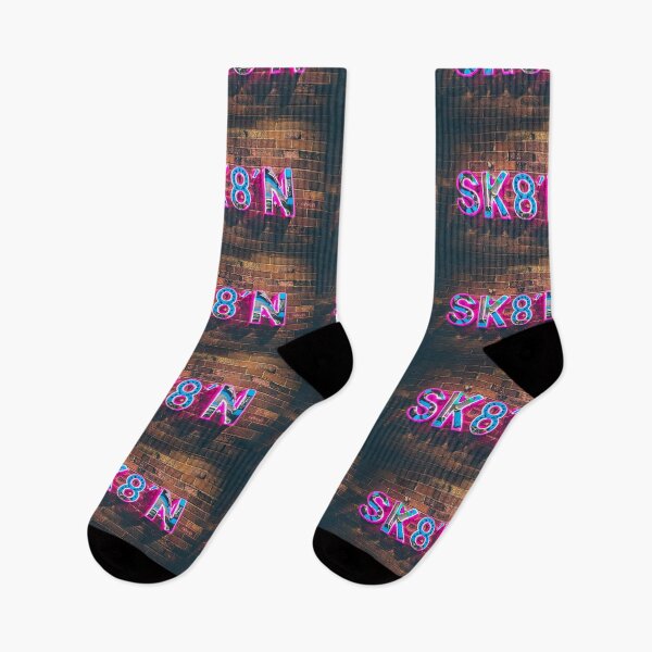 Item preview, SK8N neon pink on brick wall  designed and sold by SK8N.