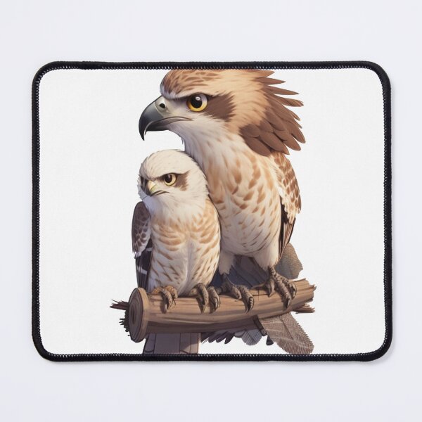 Item preview,  two sweet hawk friends designed and sold by Karaz's Animal Kingdom.