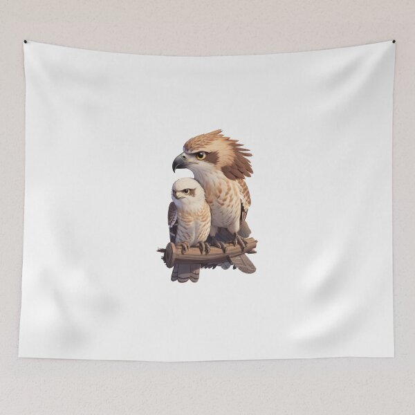 Item preview,  two sweet hawk friends designed and sold by Karaz's Animal Kingdom.