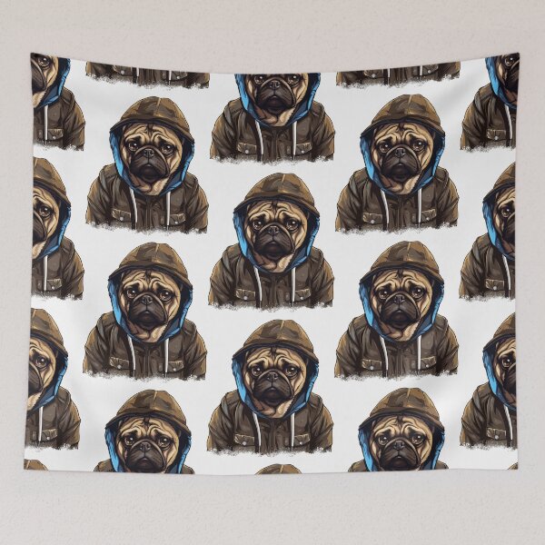 Item preview, cute pug dog hiphop style, cool dog hiphop style, pudog hiphop clothes designed and sold by GreyStanzione1.