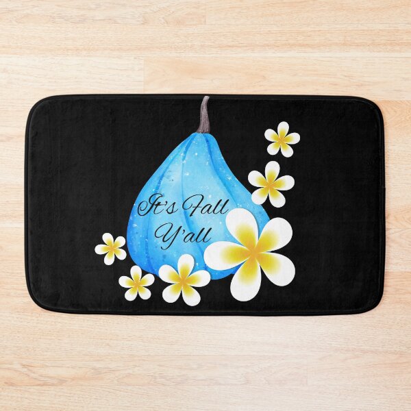 Item preview, It's Fall Y'all Blue Floral Pumpkin designed and sold by GraphicsClub.