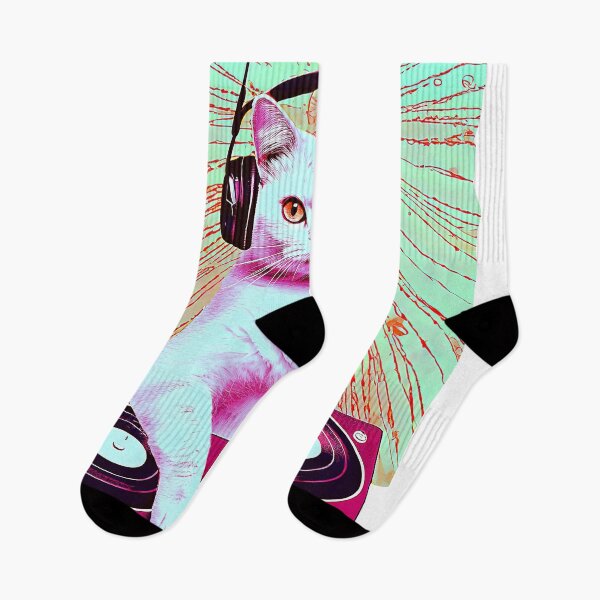 Item preview, Cat dj wearing headphones. designed and sold by jojokrap-2023.