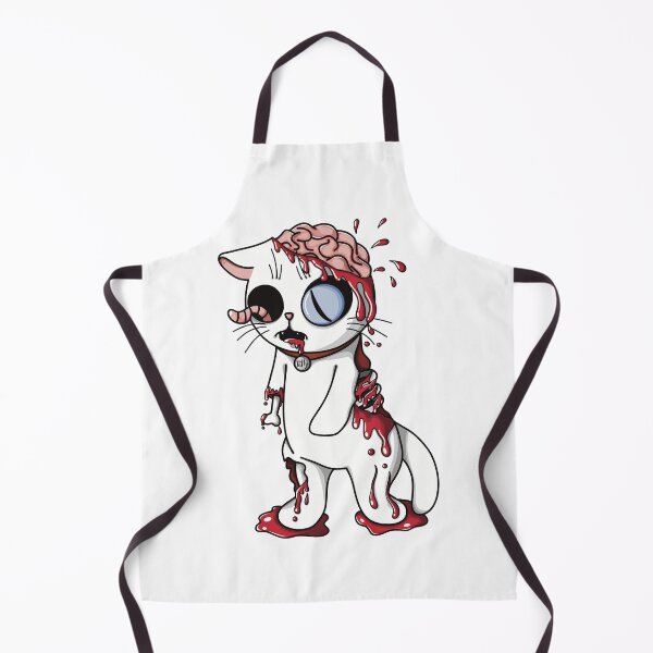 Item preview, White cat zombie designed and sold by DJEverything.