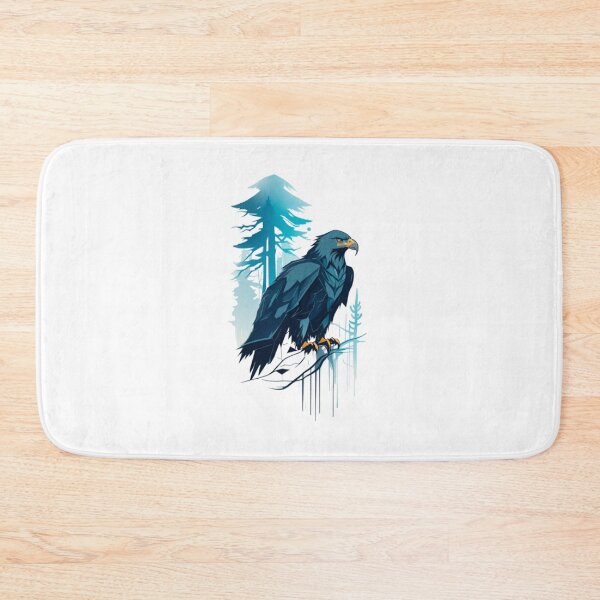 Item preview, Abstract eagle wild forest designed and sold by KorArtStudio.