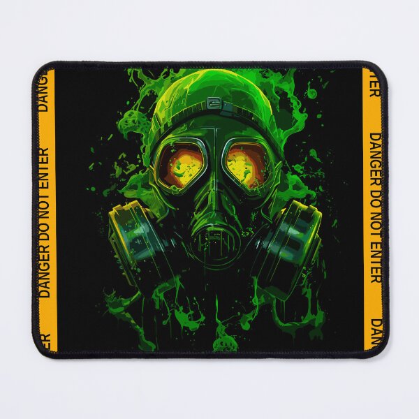 Item preview, Danger Gas mask - toxic sickness designed and sold by Gwadesigns.