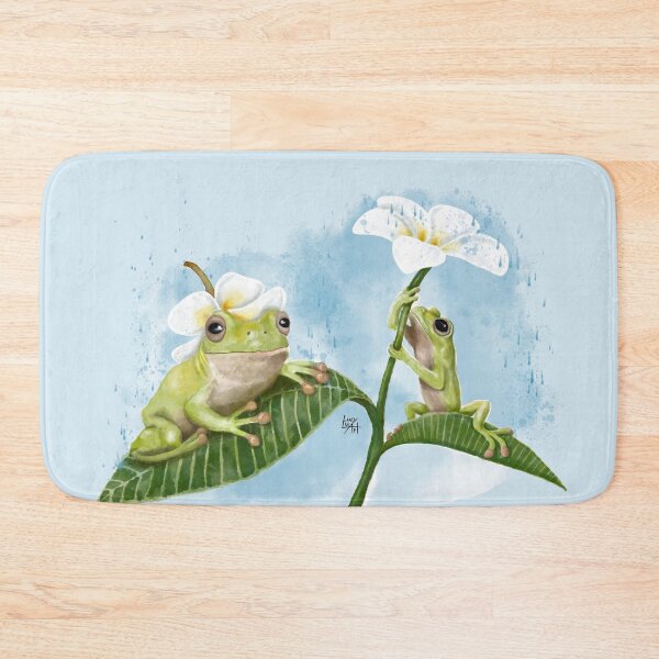 Item preview, Watercolour Flower Frogs designed and sold by lucyluart.