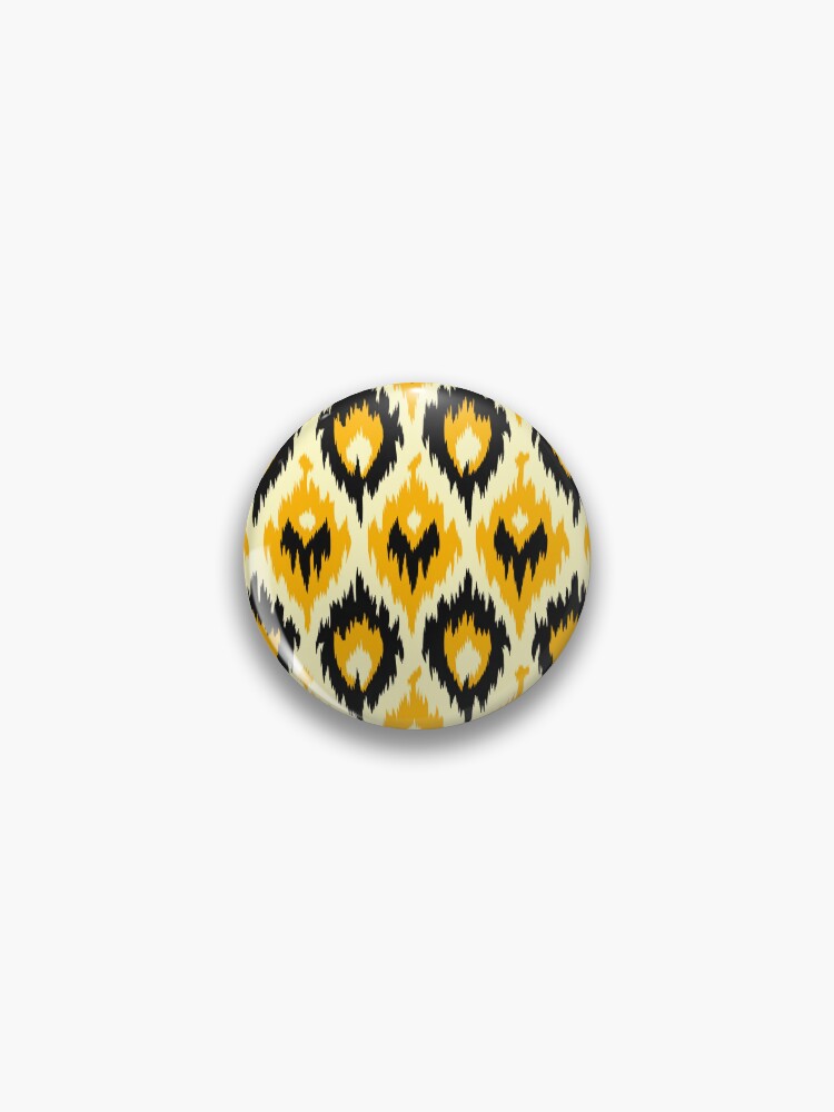 Thumbnail 1 of 3, Pin, Ikat Pattern designed and sold by SideSignal.