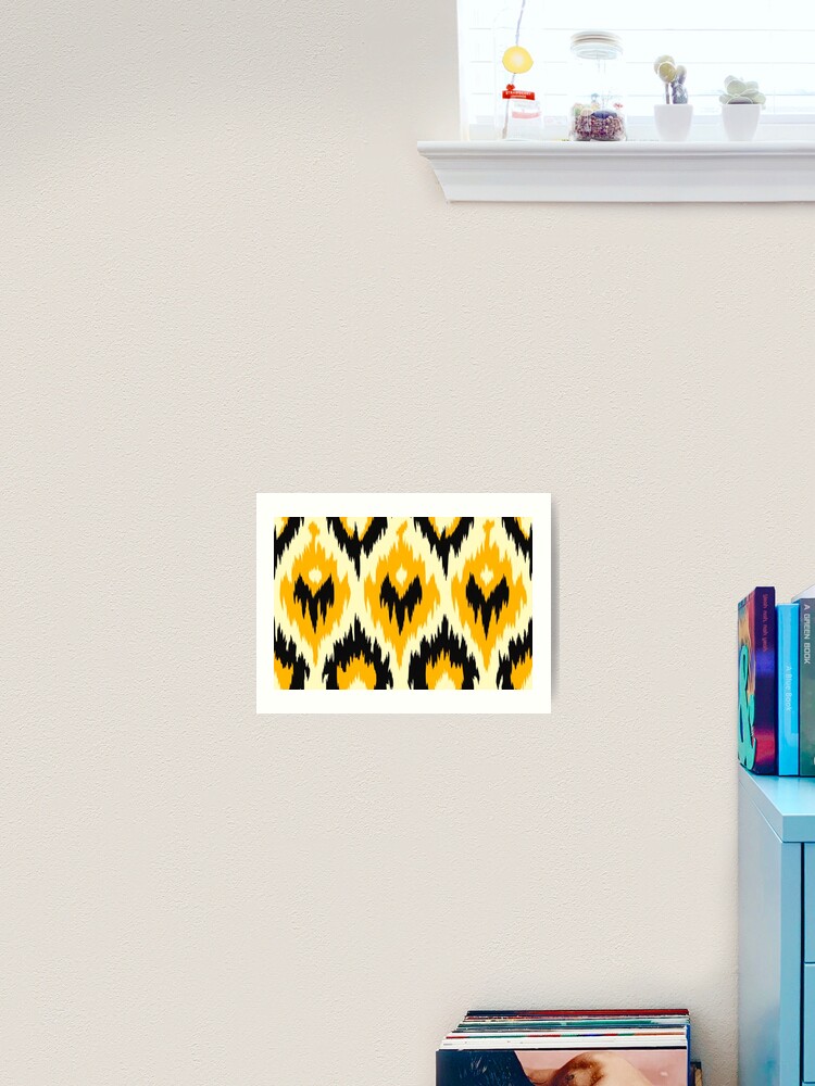 Thumbnail 2 von 3, Kunstdruck, Ikat Pattern designt und verkauft von SideSignal.
