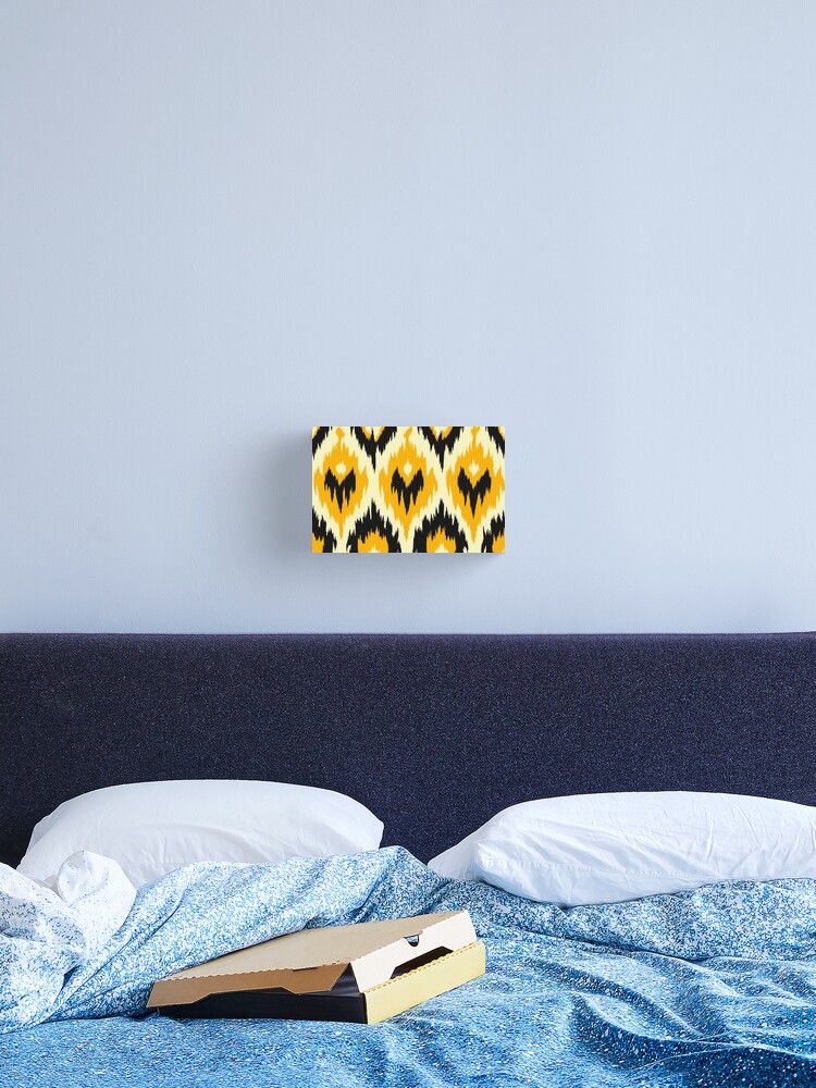 Thumbnail 2 of 3, Canvas Print, Ikat Pattern designed and sold by SideSignal.