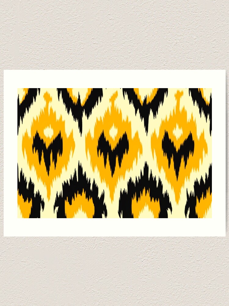 Thumbnail 1 von 3, Kunstdruck, Ikat Pattern designt und verkauft von SideSignal.