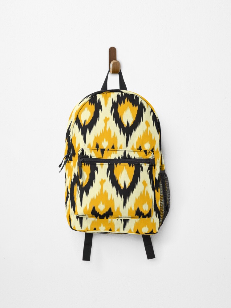 Thumbnail 1 of 3, Backpack, Ikat Pattern designed and sold by SideSignal.