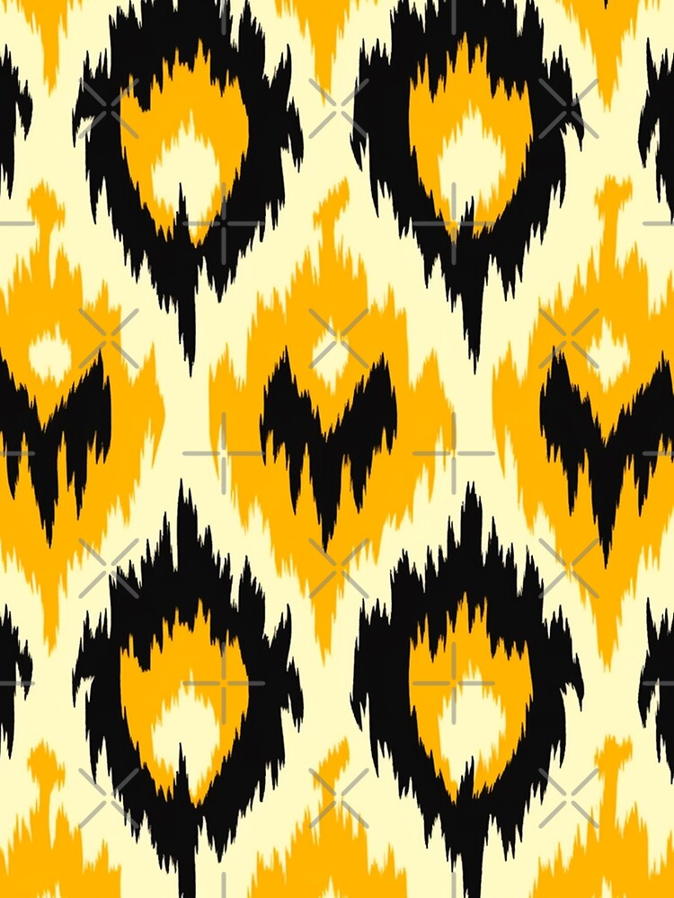 Thumbnail 3 of 3, Scarf, Ikat Pattern designed and sold by SideSignal.