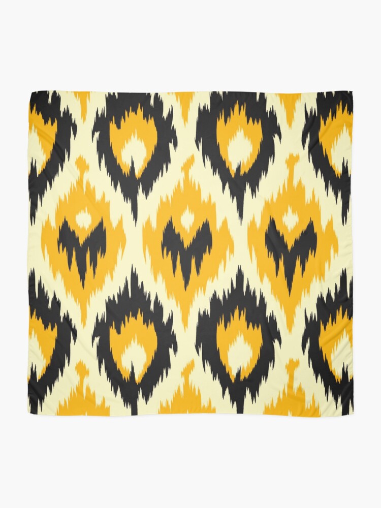 Thumbnail 2 of 3, Scarf, Ikat Pattern designed and sold by SideSignal.