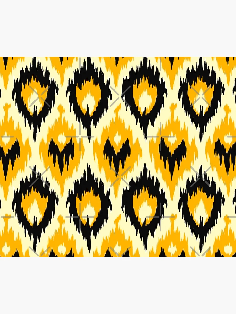 Thumbnail 6 of 6, Throw Blanket, Ikat Pattern designed and sold by SideSignal.