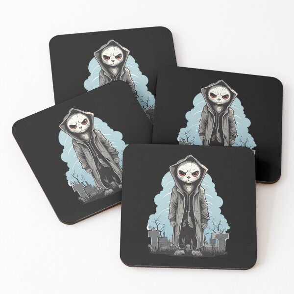 Item preview, Halloween Scary Cemetery Stalker Cat: Creepily Captivating designed and sold by hamishby.