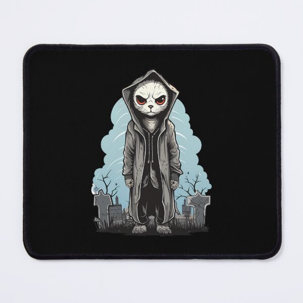 Item preview, Halloween Scary Cemetery Stalker Cat: Creepily Captivating designed and sold by hamishby.