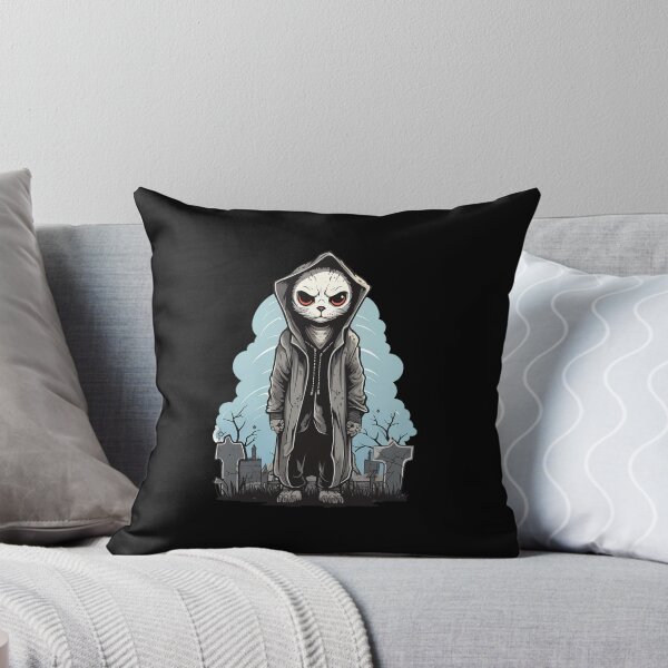 Item preview, Halloween Scary Cemetery Stalker Cat: Creepily Captivating designed and sold by hamishby.