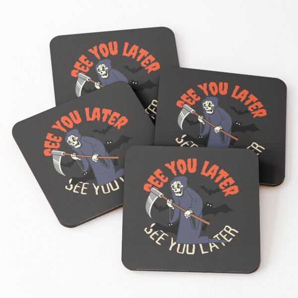 Item preview, Retro Cartoon Grim Reaper 'See You Later'  designed and sold by VieBelieve.