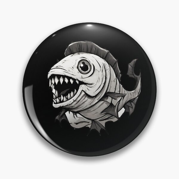 Item preview, piranha joe Halloween black and white fan art designed and sold by in-leggings.