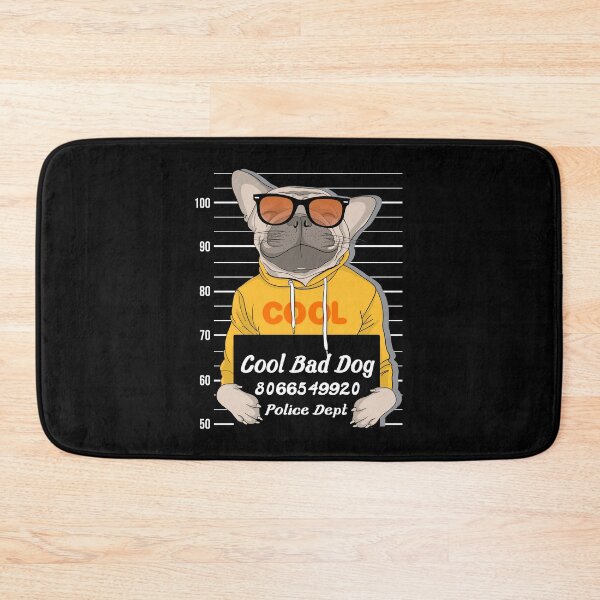 Item preview, Cool pub dog holding cardboard, cool pub dog, pug dog cartoon poster designed and sold by GreyStanzione1.