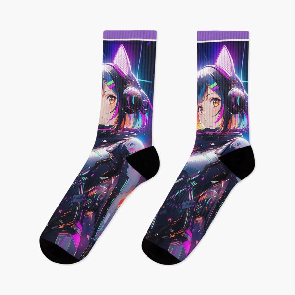Item preview, Anime Sci-Fi Cat Girl | Quality Anime Girl Artwork | Manga Girl Anime Art designed and sold by AlNoah.