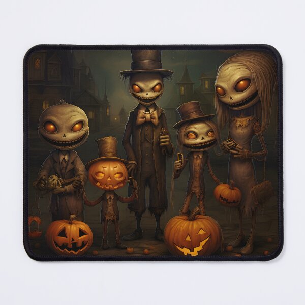 Item preview, Happy family enjoying in Halloween at home. designed and sold by Nickyayee.