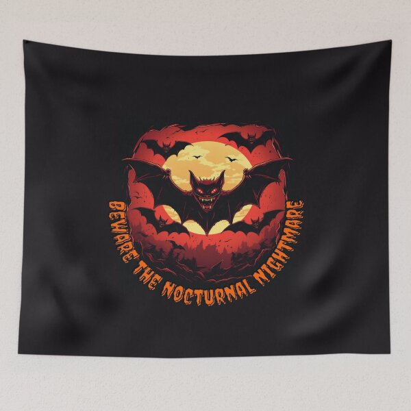 Item preview, Bewitched Night: Graphic-Inspired Bats Illustration designed and sold by Bee Happy Creative™.